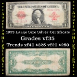 ***Auction Highlight*** 1923 $1 Large Size Silver Certificate Grades vf++ (fc)