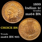 1899 Indian Cent 1c Grades Choice Unc BN
