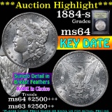***Auction Highlight*** 1884-s Morgan Dollar $1 Graded Choice Unc by USCG (fc)