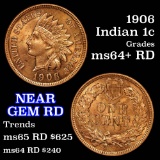 1906 Indian Cent 1c Grades Choice+ Unc RD (fc)