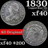 1830 Capped Bust Half Dollar 50c Grades xf (fc)