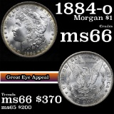 1884-o Morgan Dollar $1 Grades GEM+ Unc (fc)