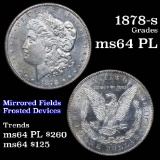 1878-s Morgan Dollar $1 Grades Choice Unc PL (fc)