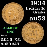 1904 Indian Cent 1c Grades Select AU