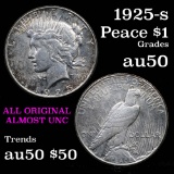 1925-s Peace Dollar $1 Grades AU, Almost Unc