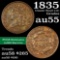 1835 Classic Head half cent 1/2c Grades Choice AU
