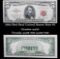 1963 Red Seal United States Note $5 Grades Choice AU