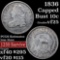 1836 Capped Bust Dime 10c Grades vf+