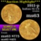 ***Auction Highlight*** 1911-p Gold Indian Quarter Eagle $2 1/2 Grades Select Unc (fc)