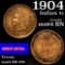 1904 Indian Cent 1c Grades Choice Unc BN
