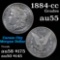 1884-cc Morgan Dollar $1 Grades Choice AU