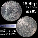 1899-p Morgan Dollar $1 Grades Select Unc