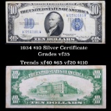 1934 $10 Silver Certificate Grades vf++