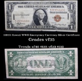 1935A Hawaii WWII Emergency Currency Silver Certificate $1 Grades vf++