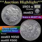 ***Auction Highlight*** 1901-s Morgan Dollar $1 Graded Select Unc by USCG (fc)