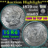 ***Auction Highlight*** 1879-cc Morgan Dollar $1 Graded Select Unc by USCG (fc)