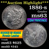 ***Auction Highlight*** 1886-s Morgan Dollar $1 Grades Select Unc (fc)