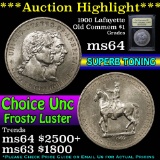***Auction Highlight*** 1900 Lafayette Lafayette Dollar $1 Graded Choice Unc by USCG (fc)