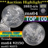 ***Auction Highlight*** 1882-o/s Morgan Dollar $1 Graded Choice Unc by USCG (fc)