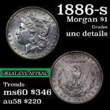 1886-s Morgan Dollar $1 Grades Unc Details
