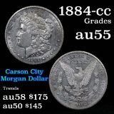 1884-cc Morgan Dollar $1 Grades Choice AU
