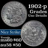 1902-p Morgan Dollar $1 Grades Unc Details