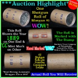 ***Auction Highlight*** Incredible Find, Uncirculated Morgan $1 Shotgun Roll w/1889 & cc ends  (fc)