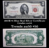 ***Star Note 1957B $1 Blue Seal Silver Certificate Grades Select CU