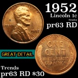 1952 Lincoln Cent 1c Grades Select Proof Red