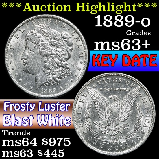 ***Auction Highlight*** 1889-o Morgan Dollar $1 Grades Select+ Unc (fc)