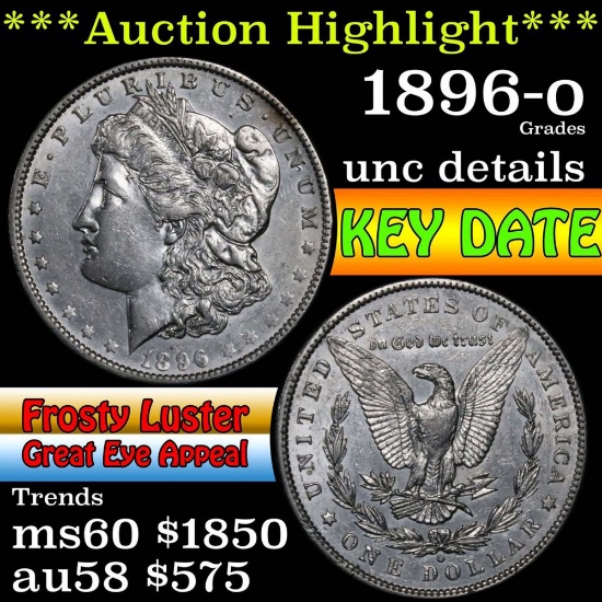 ***Auction Highlight*** 1896-o Morgan Dollar $1 Grades Unc Details (fc)