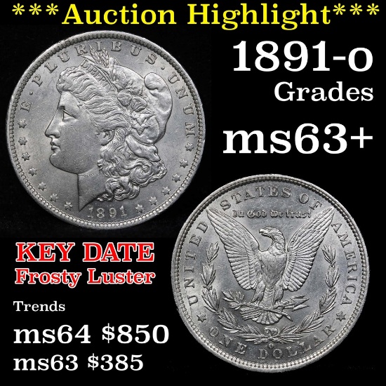 ***Auction Highlight*** 1891-o Morgan Dollar $1 Grades Select+ Unc (fc)