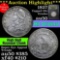 ***Auction Highlight*** 1827 Capped Bust Half Dollar 50c Graded AU, Almost Unc by USCG (fc)