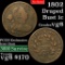 1802 Draped Bust Large Cent 1c Grades vg, very good