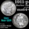 1911-p Barber Dime 10c Grades Choice+ Unc