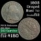 1803 Draped Bust Half Cent 1/2c Grades f, fine