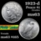 1923-d Peace Dollar $1 Grades Select Unc