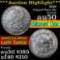 ***Auction Highlight*** 1829 Capped Bust Half Dollar 50c Grades AU, Almost Unc (fc)