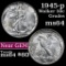 1945-p Walking Liberty Half Dollar 50c Grades Choice Unc