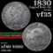 1830 Capped Bust Half Dollar 50c Grades xf