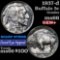 1937-d Buffalo Nickel 5c Grades GEM+ Unc