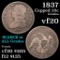 1837 Capped Bust Quarter 25c Grades vf, very fine