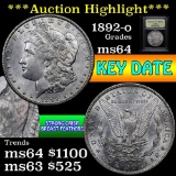 ***Auction Highlight*** 1892-o Morgan Dollar $1 Graded Choice Unc by USCG (fc)