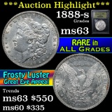 ***Auction Highlight*** 1888-s Morgan Dollar $1 Graded Select Unc by USCG (fc)