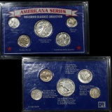 Americana Series, Vanishing Classics, Walking 50c, Buffalo 5c, Mercury 10c, SLQ 25c and steel cent!