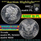 ***Auction Highlight*** 1887-s Morgan Dollar $1 Graded Choice Unc PL by USCG (fc)