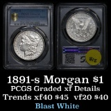 PCGS 1891-s Morgan Dollar $1 Graded xf details by PCGS