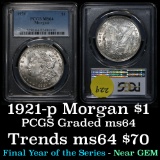 PCGS 1921-p Morgan Dollar $1 Graded ms64 by PCGS