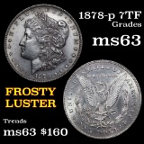 1878-p 7tf Morgan Dollar $1 Grades Select Unc