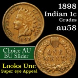 1898 Indian Cent 1c Grades Choice AU/BU Slider